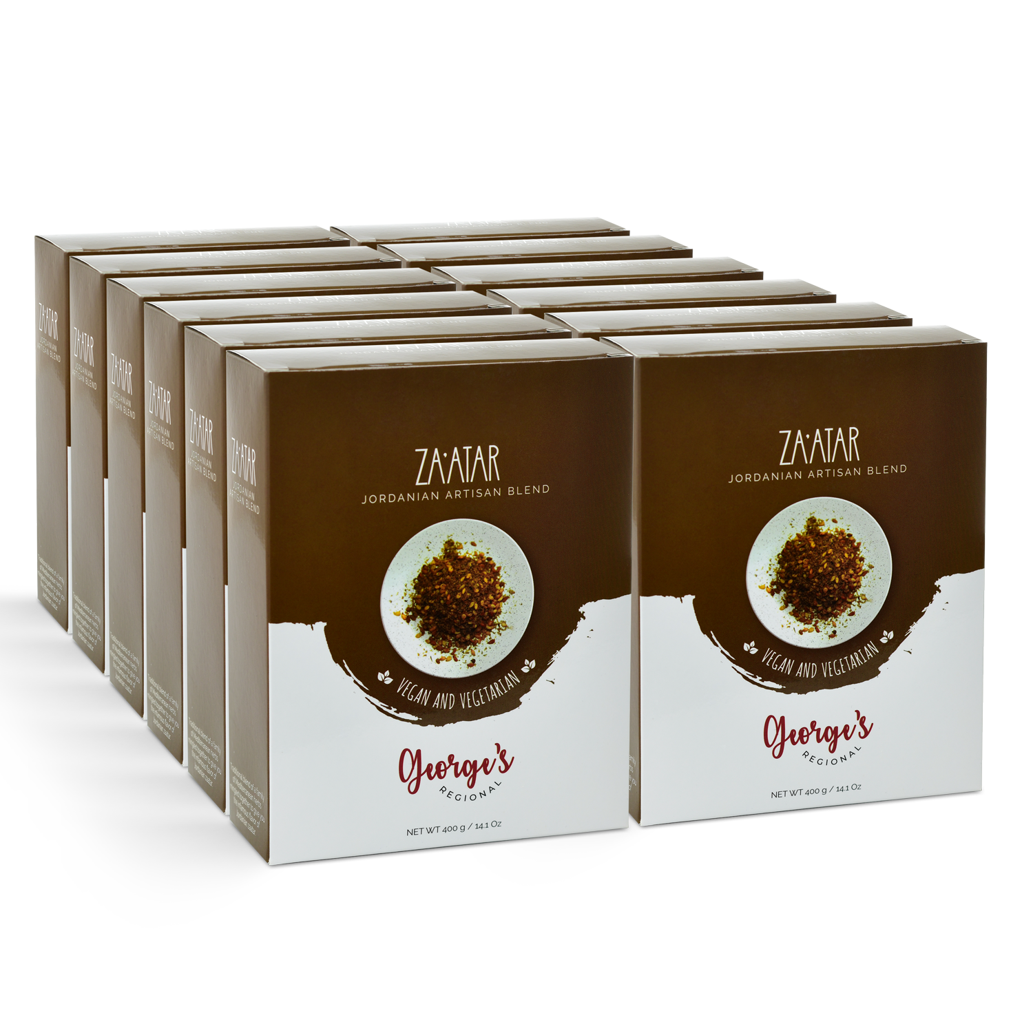 George's Regional - Vendita all'ingrosso Mix di spezie secche - Zaatar - Miscela artigianale giordana (astuccio 12/400g)0