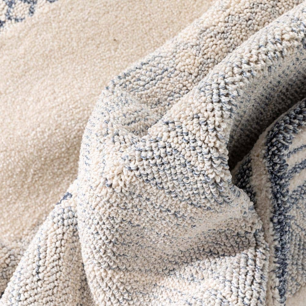 Well Woven – wholesale Matta – Briar Tribal geometriska abstrakt ljusblå looped lugg matta2