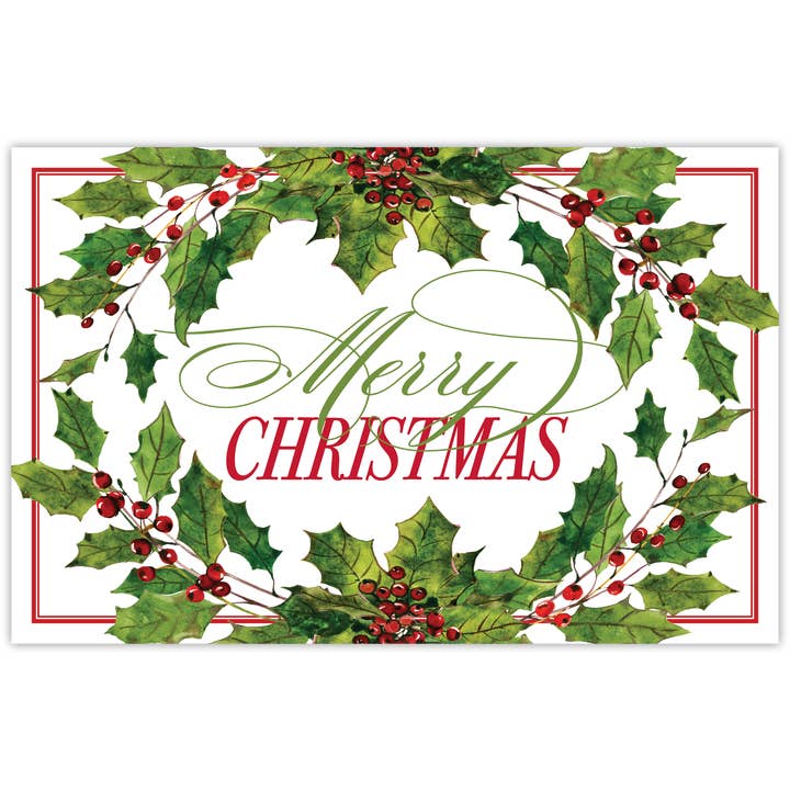 Merry Christmas Placemat for wholesale by RosanneBeck Collections