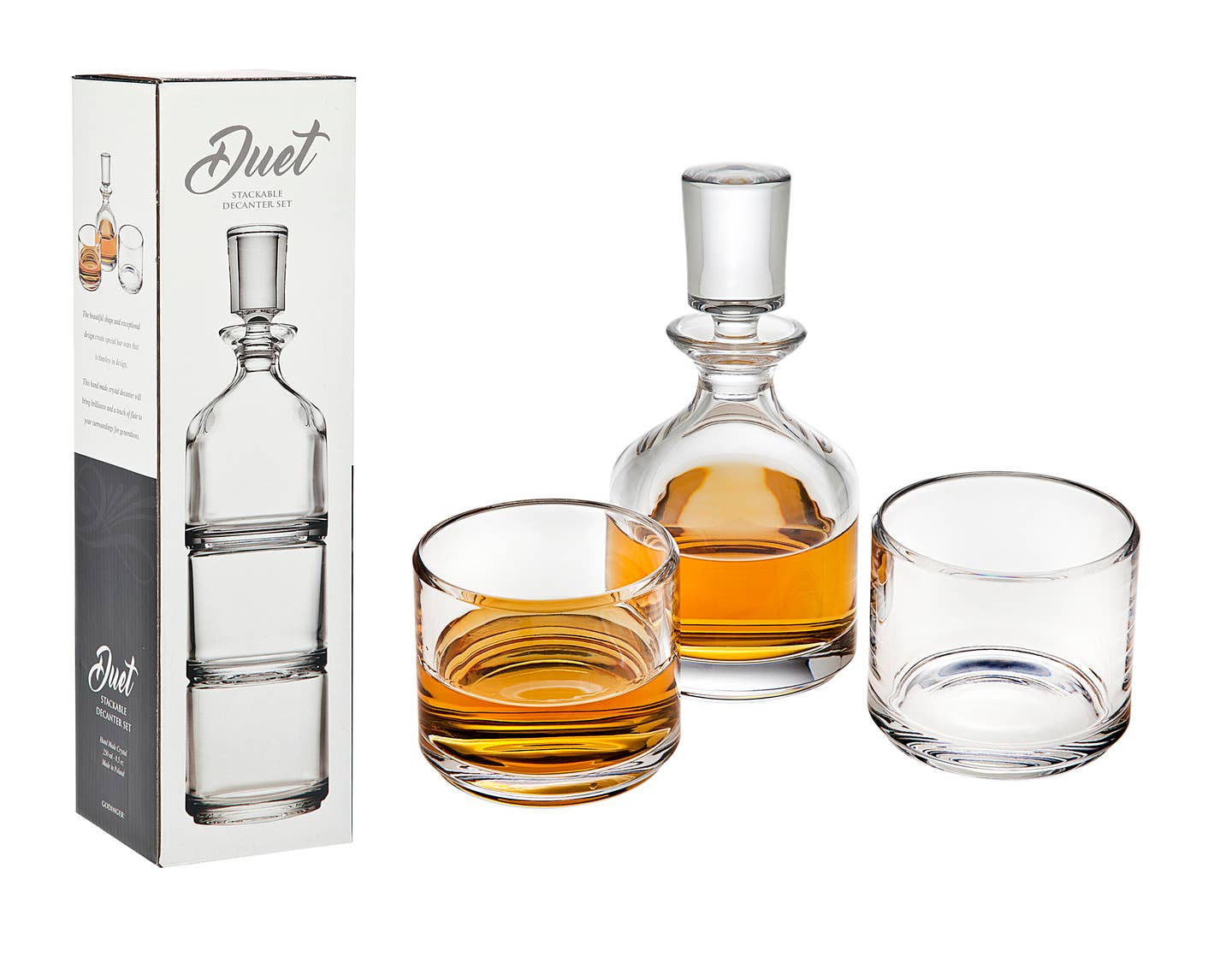 Godinger - Wholesale Decanter - Duet 8.5oz Stacking Decanter set0
