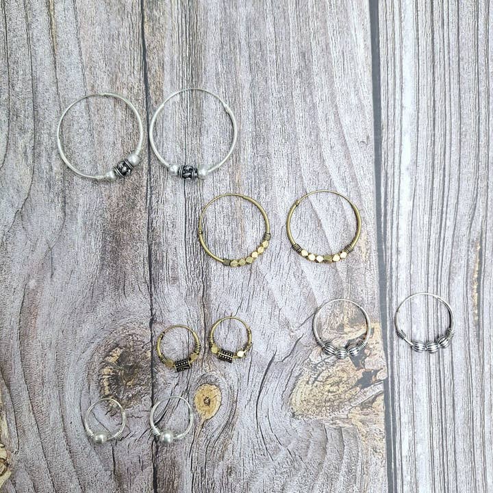 Indian L earrings for wholesale by Hecho a mano