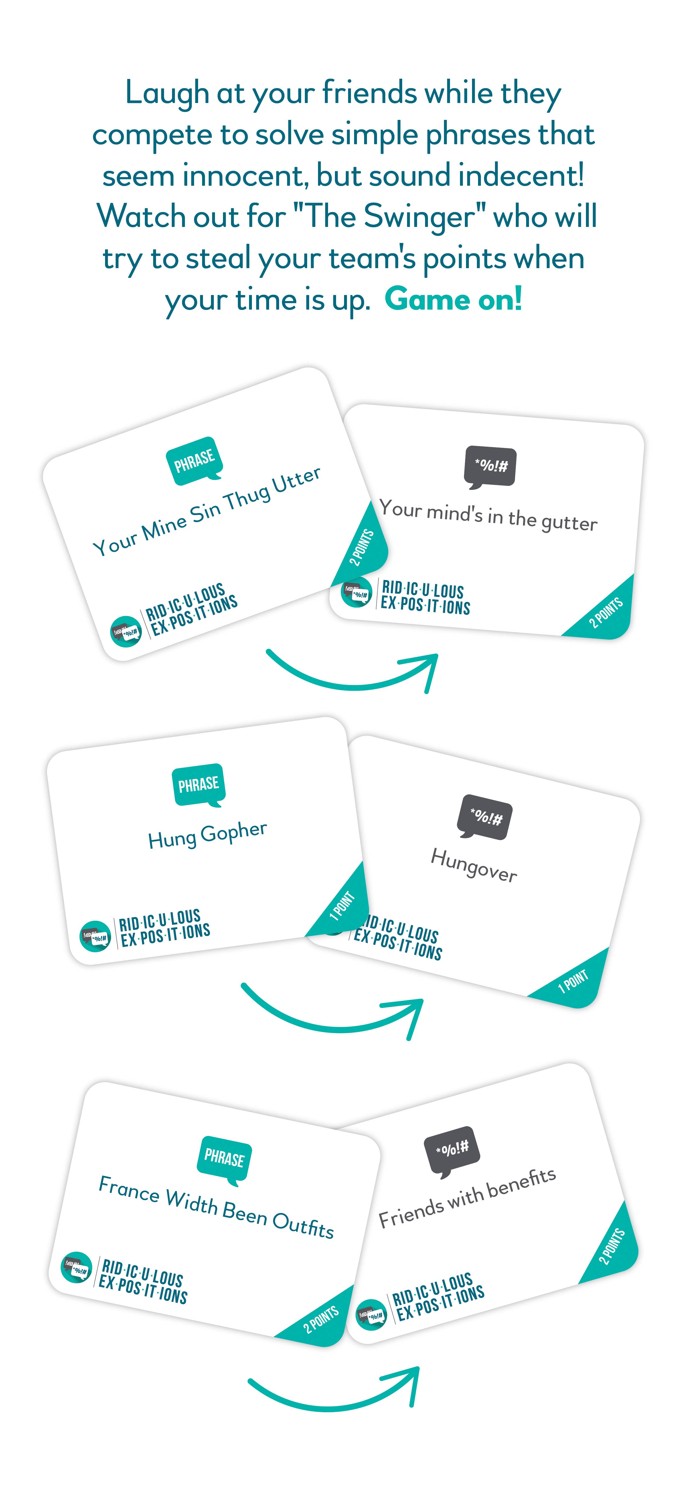 Gray Matters Games – Großhandel Kartenspiele – Das Spiel der lächerlichen Expositionen2