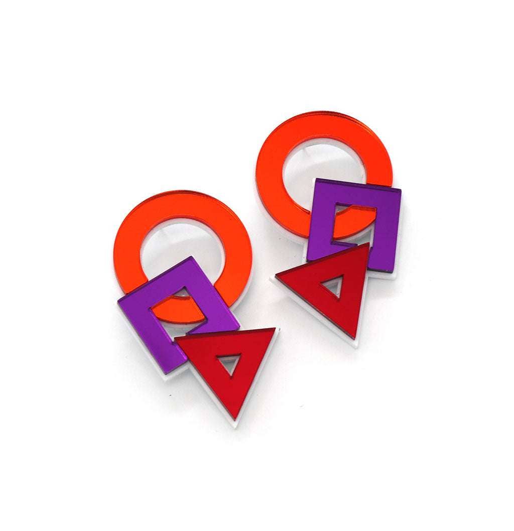 Funk Da Queen - Wholesale Dangle Earrings - Party of Shape | Earrings
