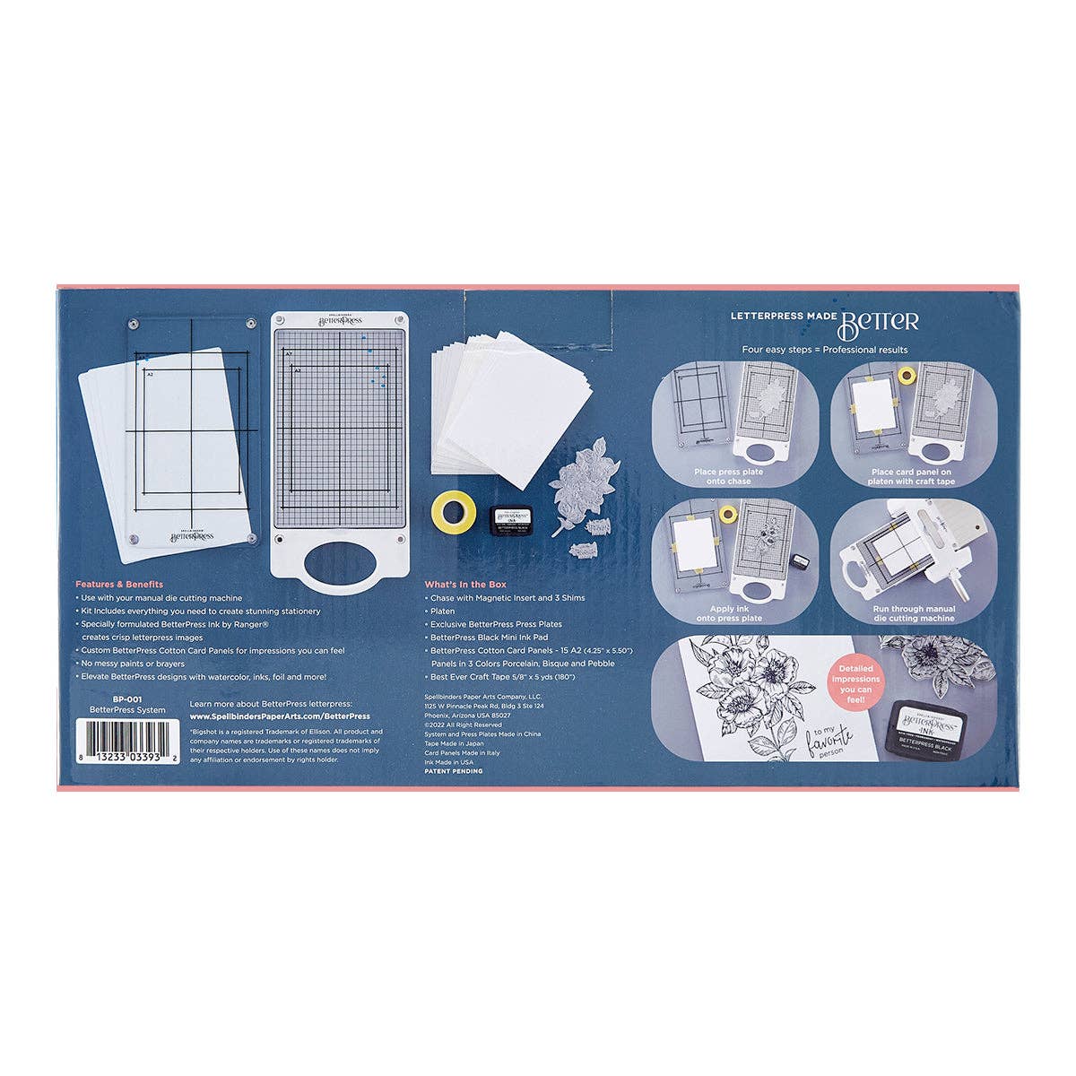 Hero Arts + Spellbinders Wholesale - Wholesale DIY Craft Kit - BetterPress Letterpress System20