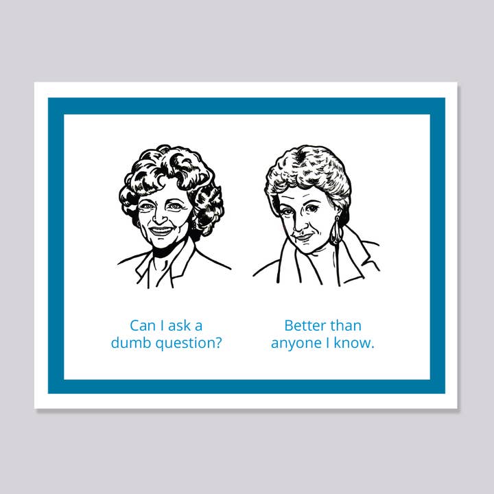 Cartão de Perguntas Dorothy Rose Golden Girls por atacado de Design Corner