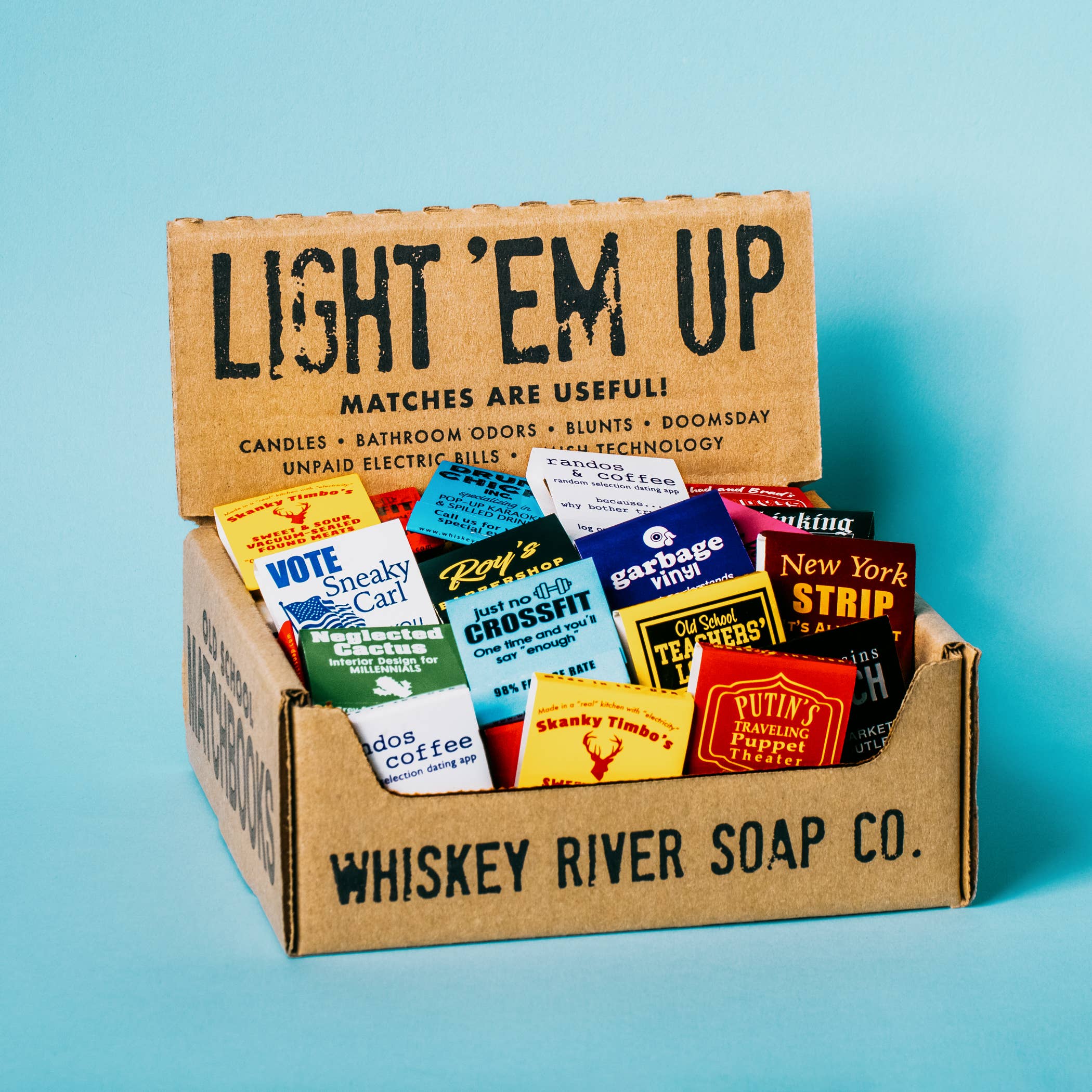 Whiskey River Soap Co. - Wholesale Matches - The Original Matchbooks | Funny Matches
