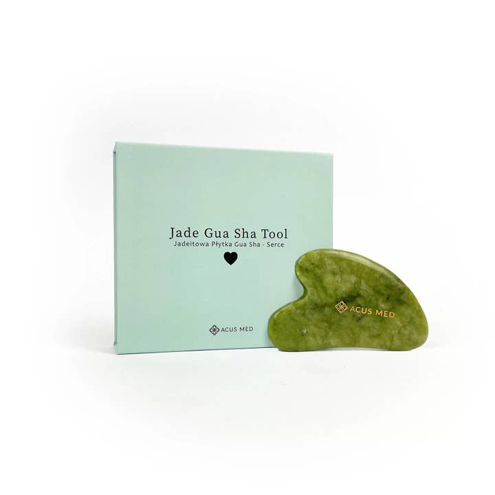 ACUS MED – Gua Sha por atacado – Pedra Gua Sha | Ferramenta Gua Sha | Coração - Verde