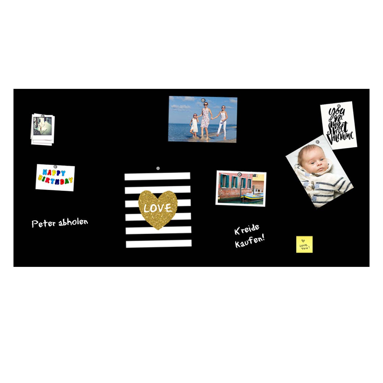 Queence - Wholesale Magnet Board - Magnetic blackboard film - black1