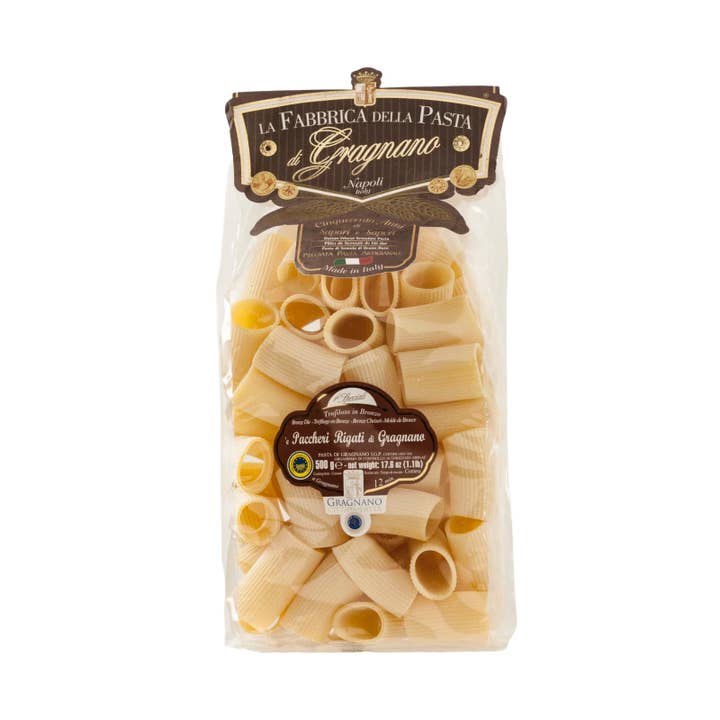Paccheri Rigati från Gragnano av La Fabbrica Della Pasta 1 kg för wholesale av Made in eatalia