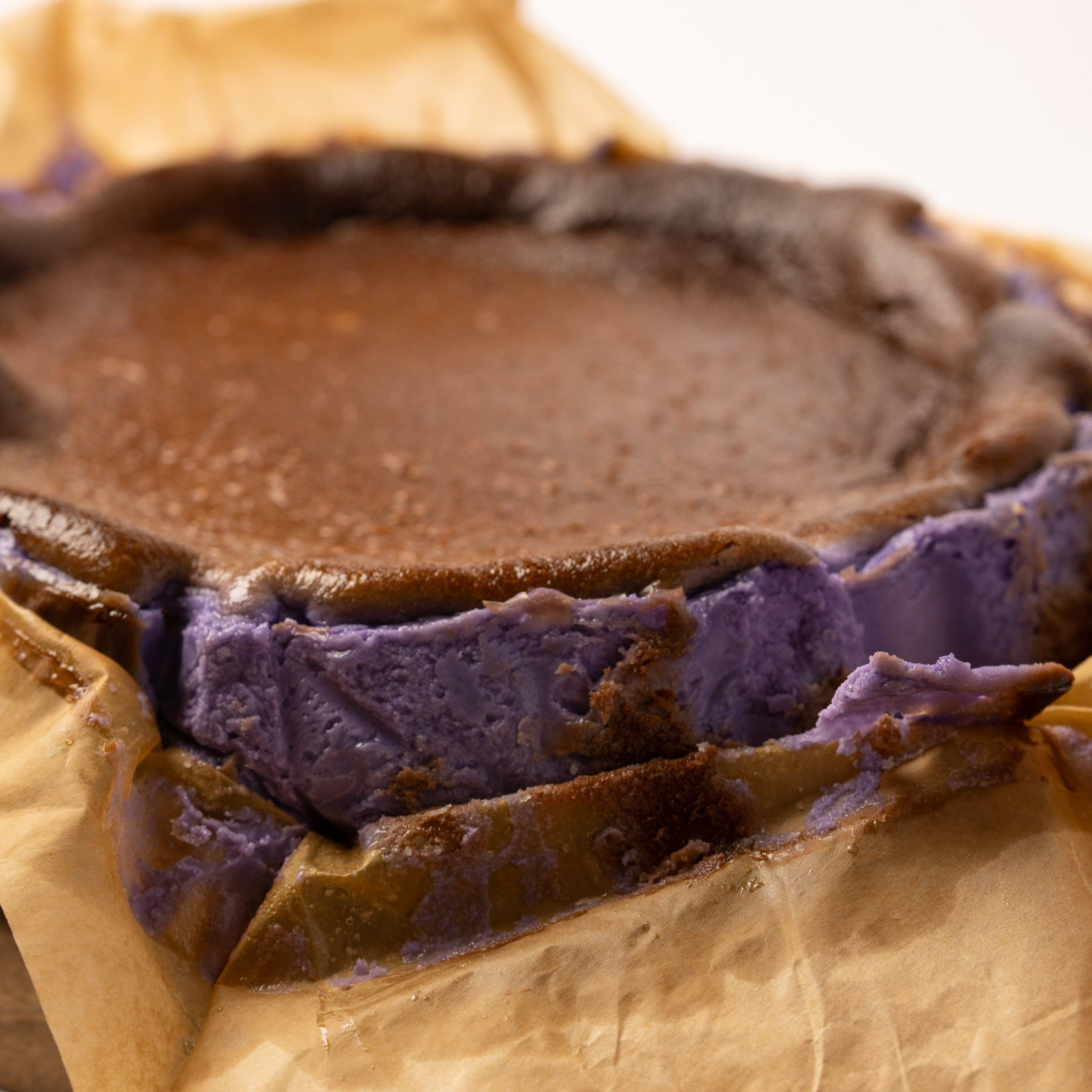 Ember Bakery - Wholesale Cake - Ube Basque Cheesecake1