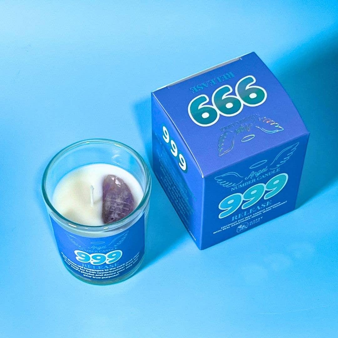 Gypsy Soul - Vente Bougie en bocal - Bougie Lotion Numéro d'Ange avec Pendentif Ange Pierre Précieuse Aile21