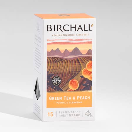 Birchall Grönt Te & Persika för wholesale av Mark T. Wendell Tea Company