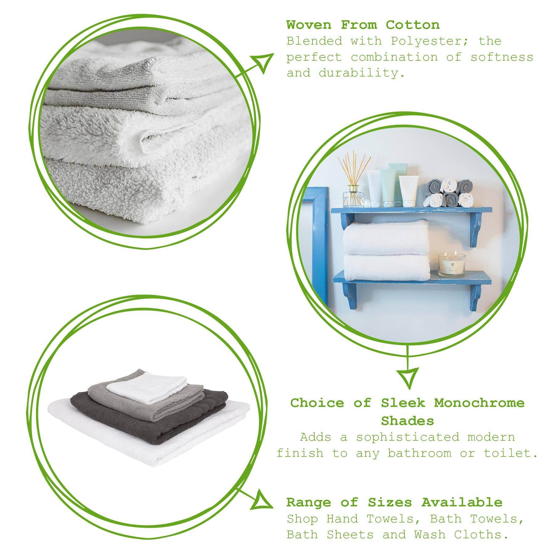 Rinkit Ltd - Vente Gant de toilette - Gant de toilette en coton 30 cm x 30 cm7