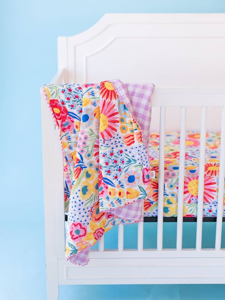 Poppy Kids Co - Wholesale Bedding Blanket - Kids & Baby - Louie Floral Muslin Blanket