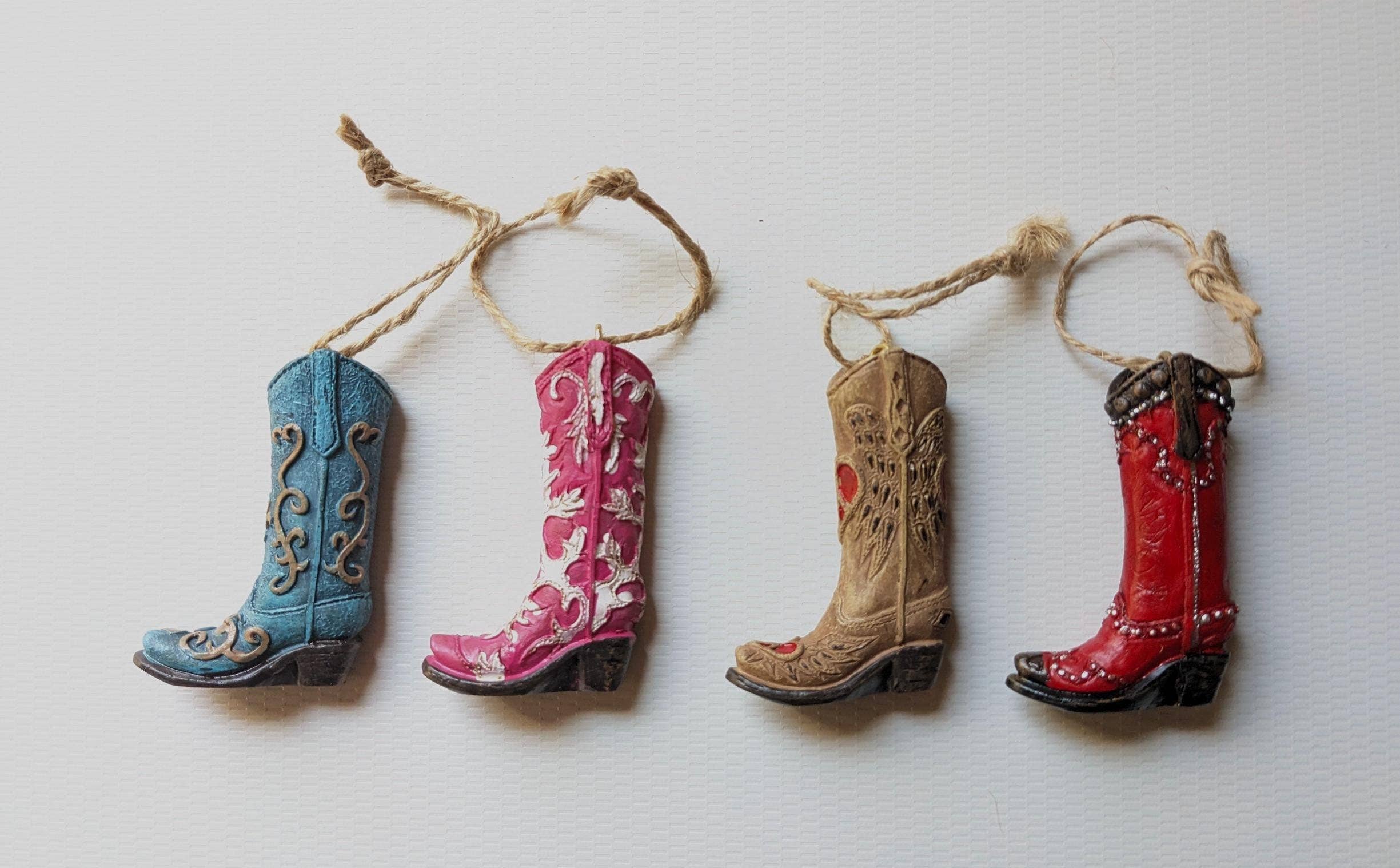 Camino TX – wholesale Ornament set – Tall Boot Ornaments - Set of 40