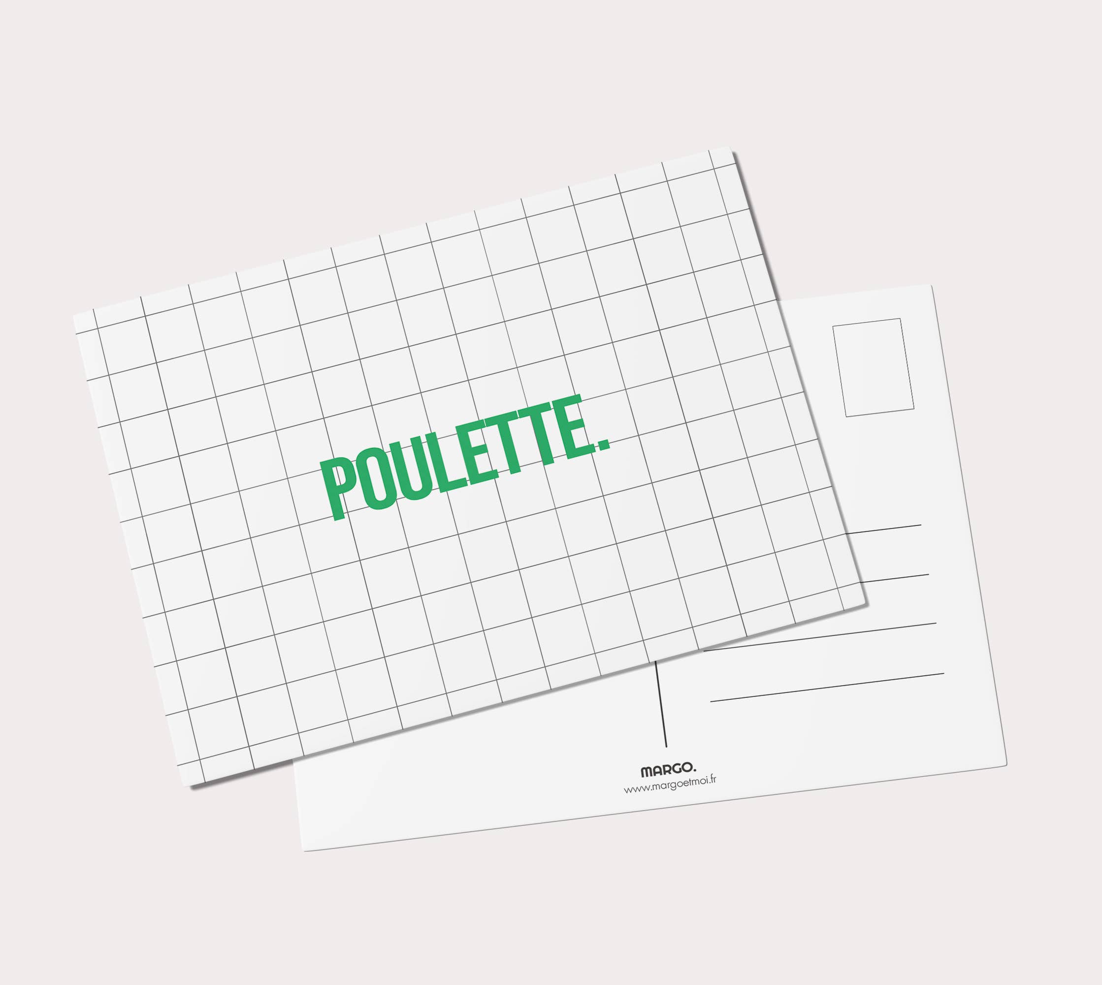 MARGO - Wholesale Postcard - Poulette Postcards0