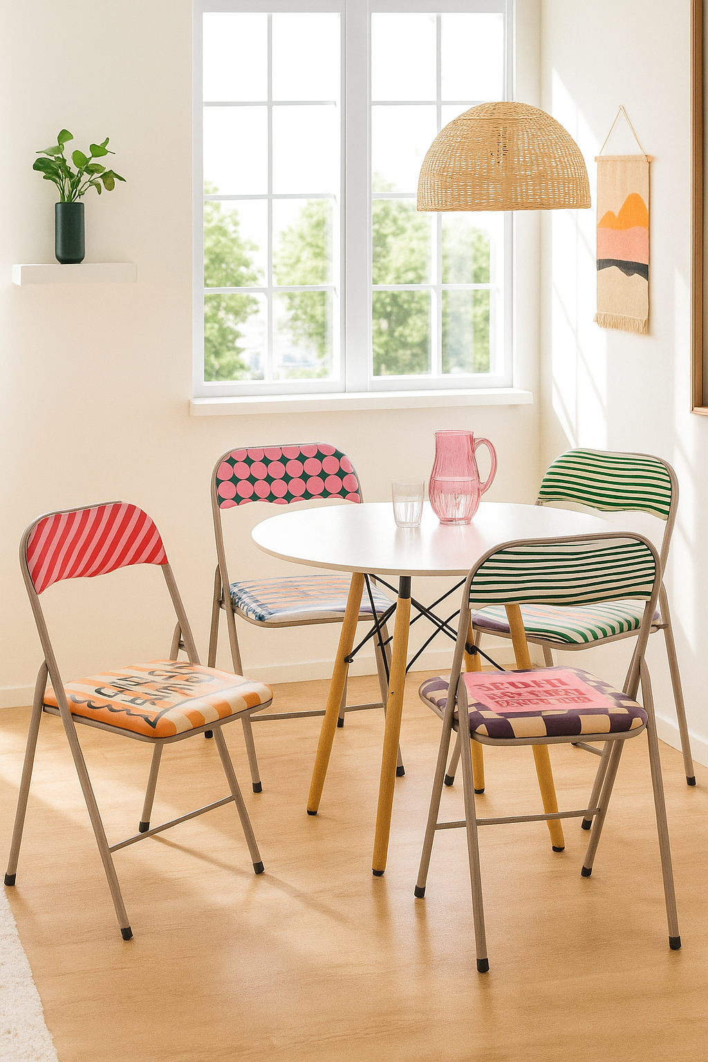 VdE Tivoli 1996 – Engroshandel Foldestol – More Amor klapstol i kulstofstålrør, 4 assorterede designs12