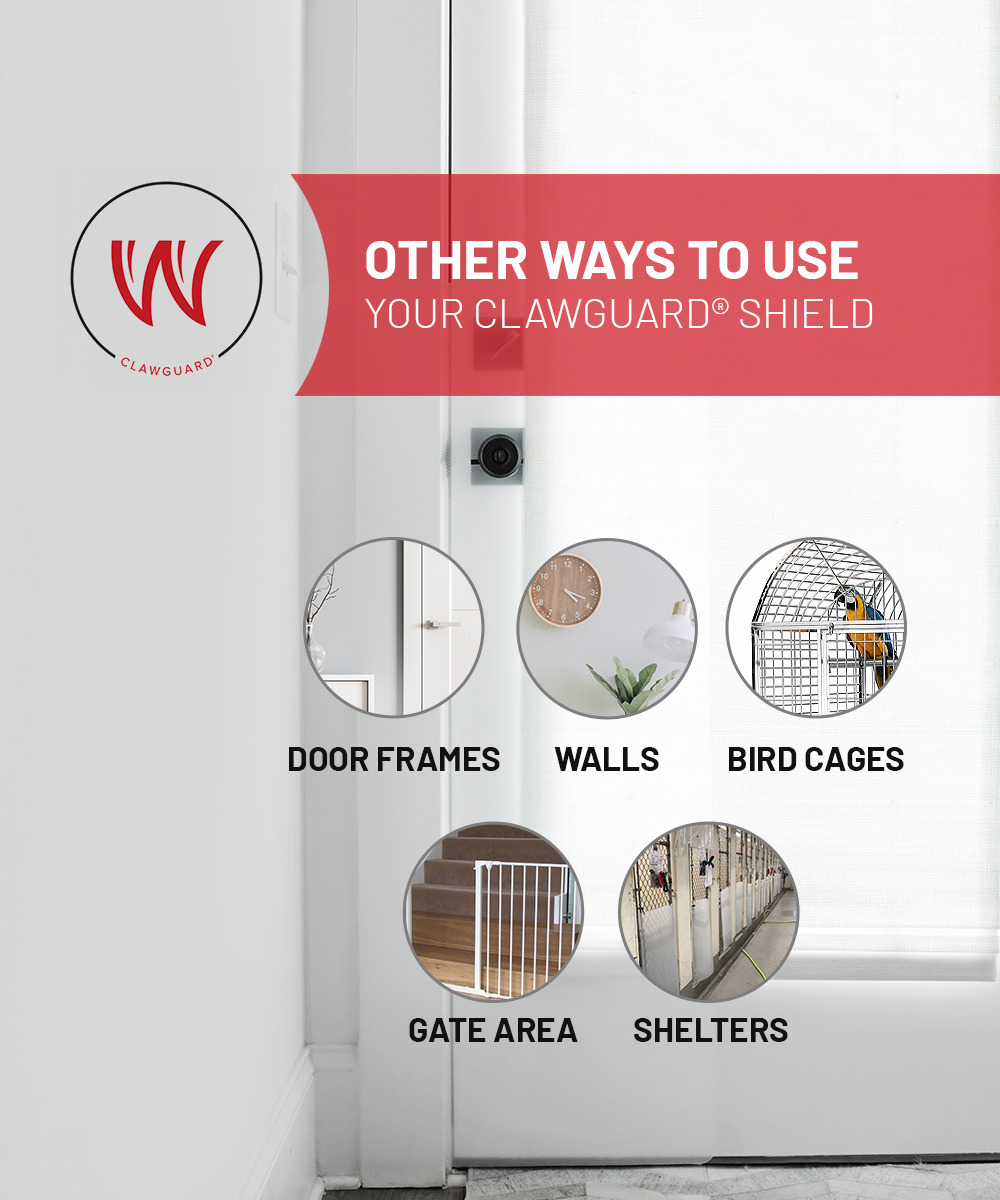 CLAWGUARD - Wholesale Pet Paw Protection - Original CLAWGUARD Door Shield - Door, Door Frame and Wall Protection8