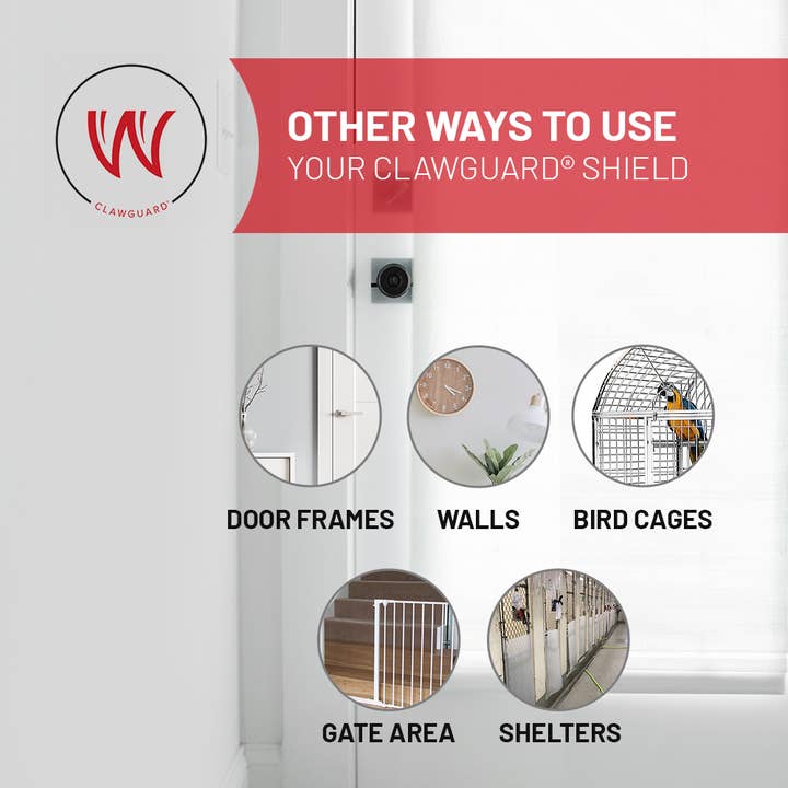 CLAWGUARD - Wholesale Pet Paw Protection - Original CLAWGUARD Door Shield - Door, Door Frame and Wall Protection8
