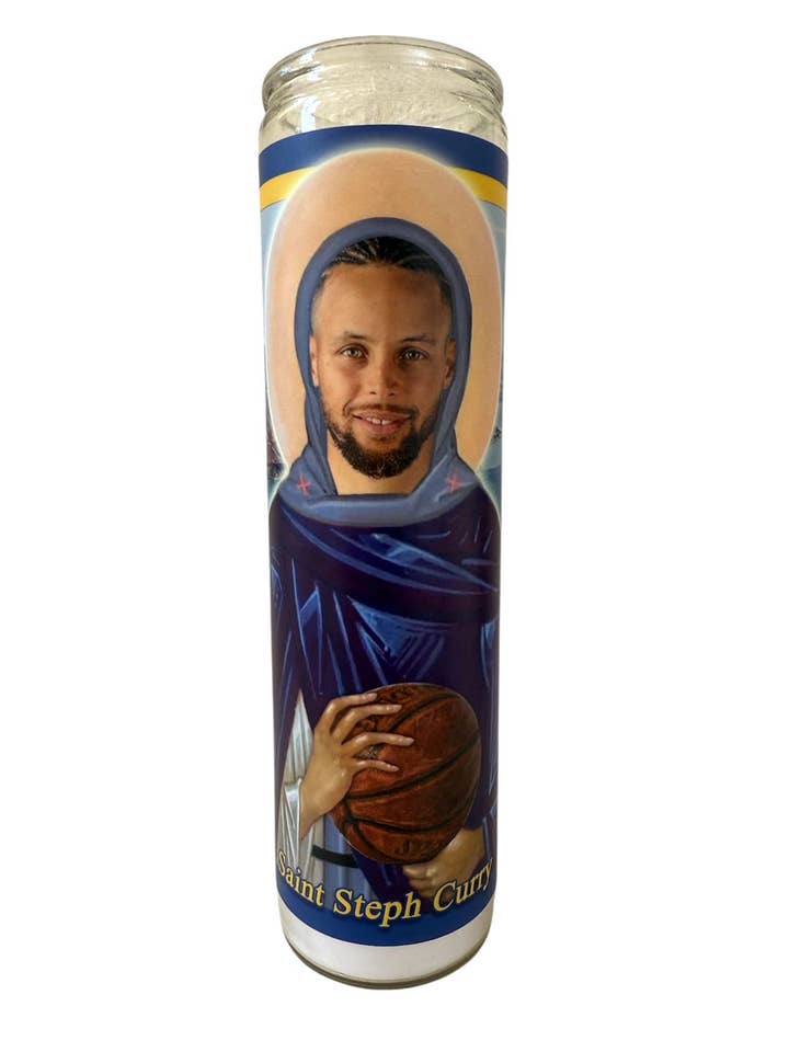 St. Steph Gameday Prayer Candle for wholesale by Fan Faithful