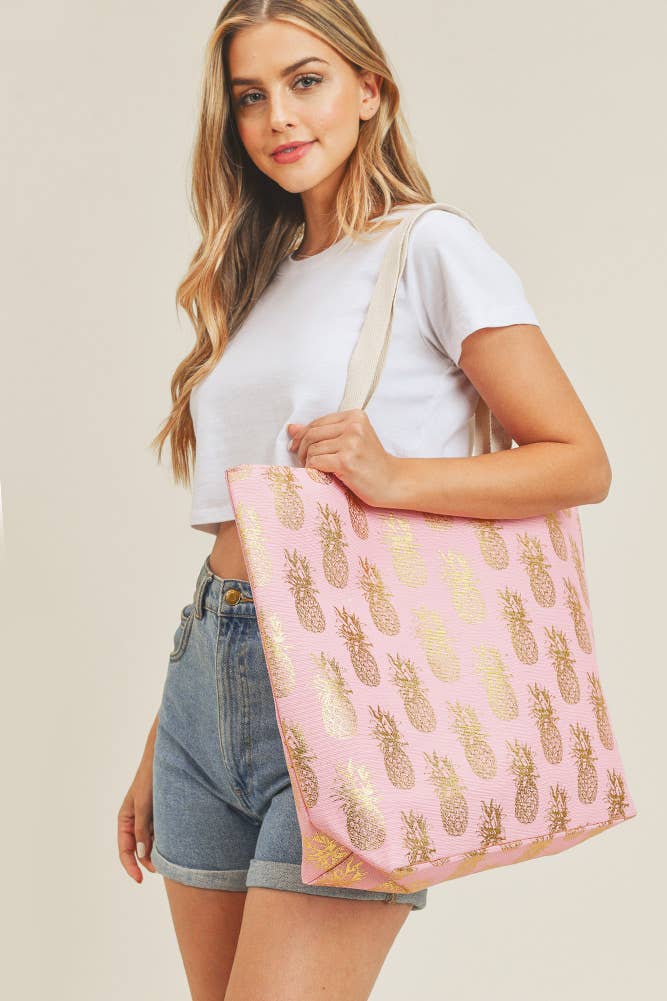 Hana – wholesale Beach bag – Pineapple Pattern Beach Bag12