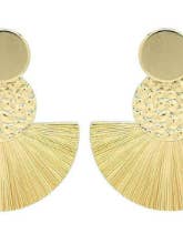 Art Deco vifteformede kvastøreringe med stiftlukning for engroshandel hos My Girl in LA