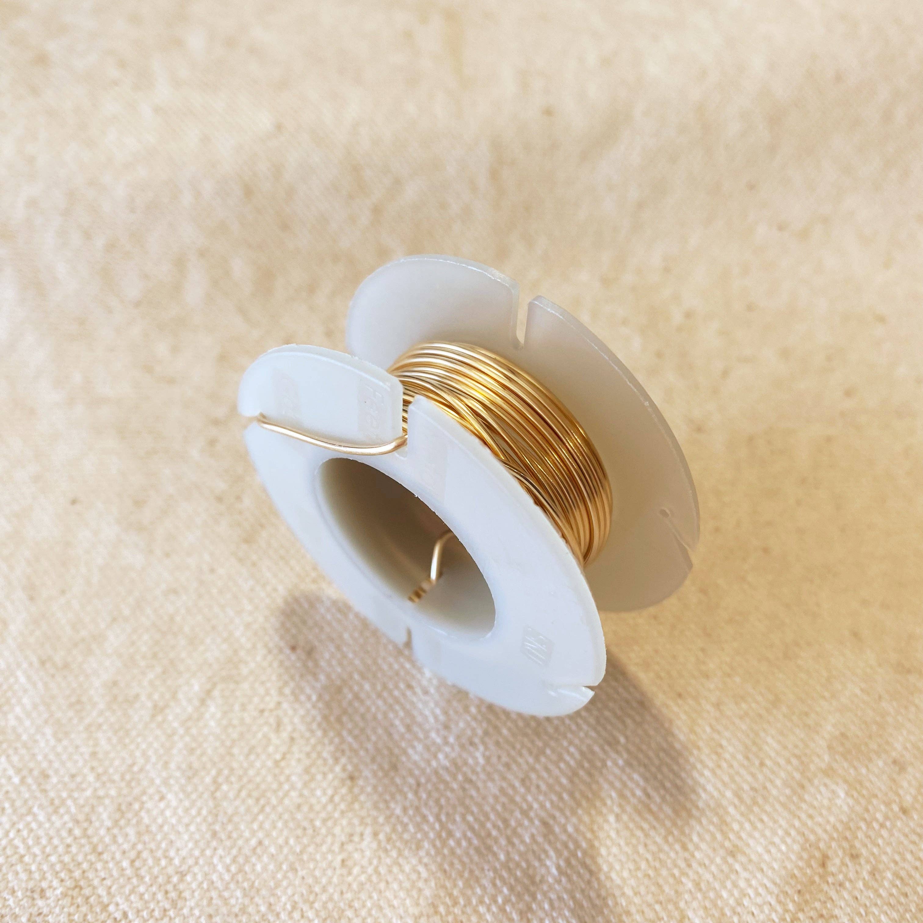 GoldFi - Wholesale Craft Supplies - 14k Gold Filled Wire 18ga Spool - 7ft2