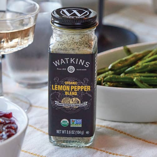 The Watkins Co. - Wholesale Dried Spice Mix - Organic Lemon Pepper Blend, 3.6 oz3