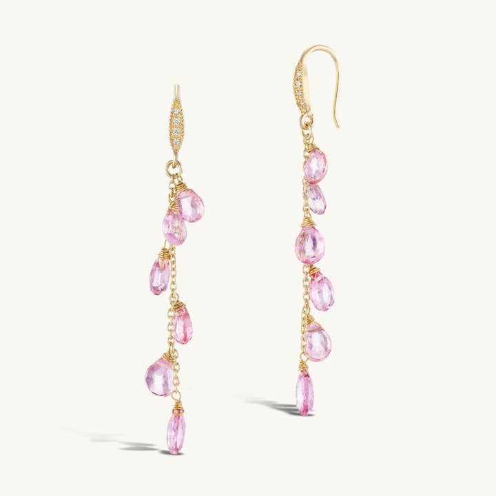 Belle in Pink Topaz 14k for wholesale by ALÉIR