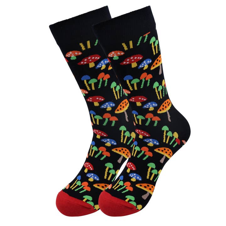 Sick Socks - Setas - Calcetines de vestir trippy para venta al por mayor de Real Sic
