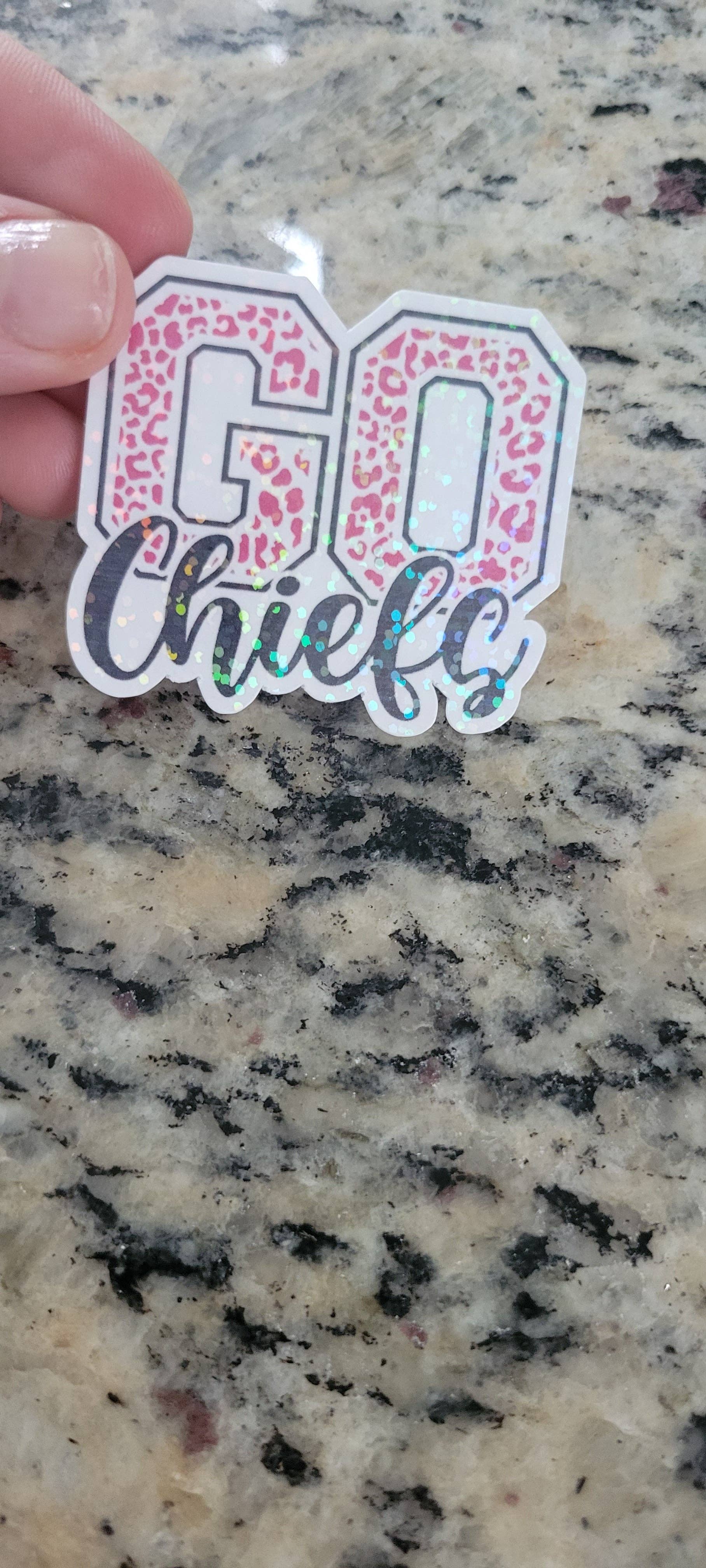 Dashmonograms - Wholesale Sticker - Chiefs Football Stickers, Chiefs Sticker, Glitter Sticker1