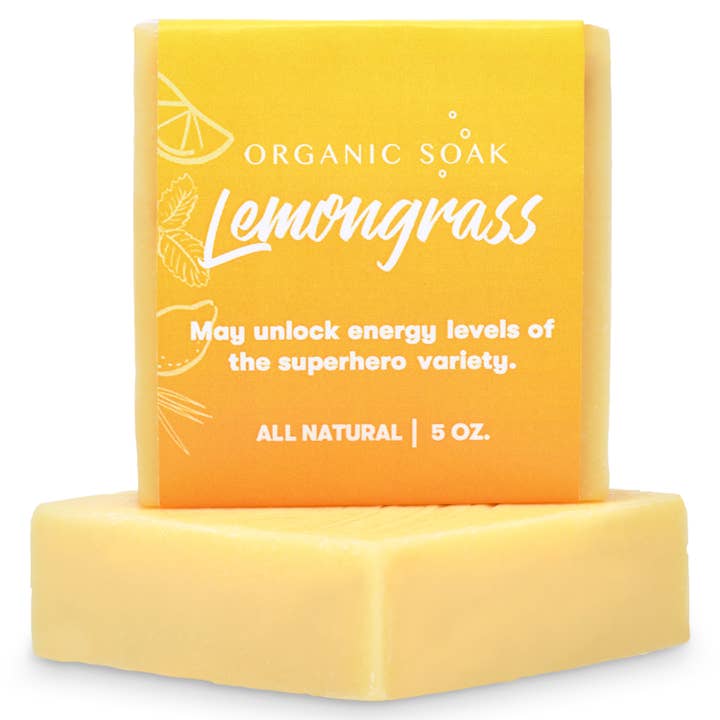 Organic Soak - Wholesale Bar Soap - Lemongrass All Natural Bar Soap