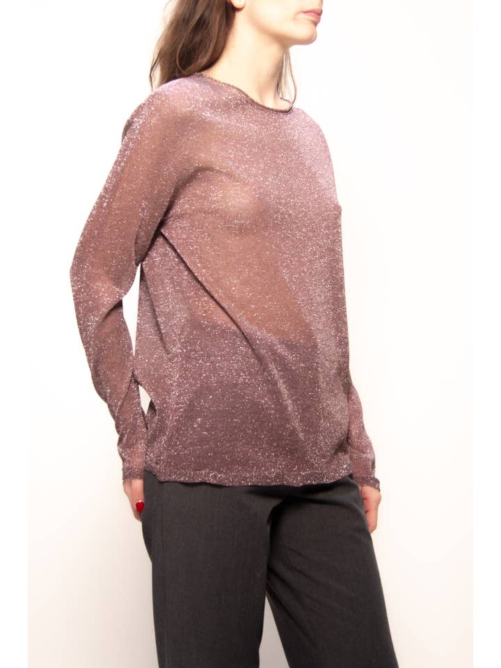 Lèmme - Wholesale Knit Sweater - Women's - Glittered boat neck sweater (3D knit)15