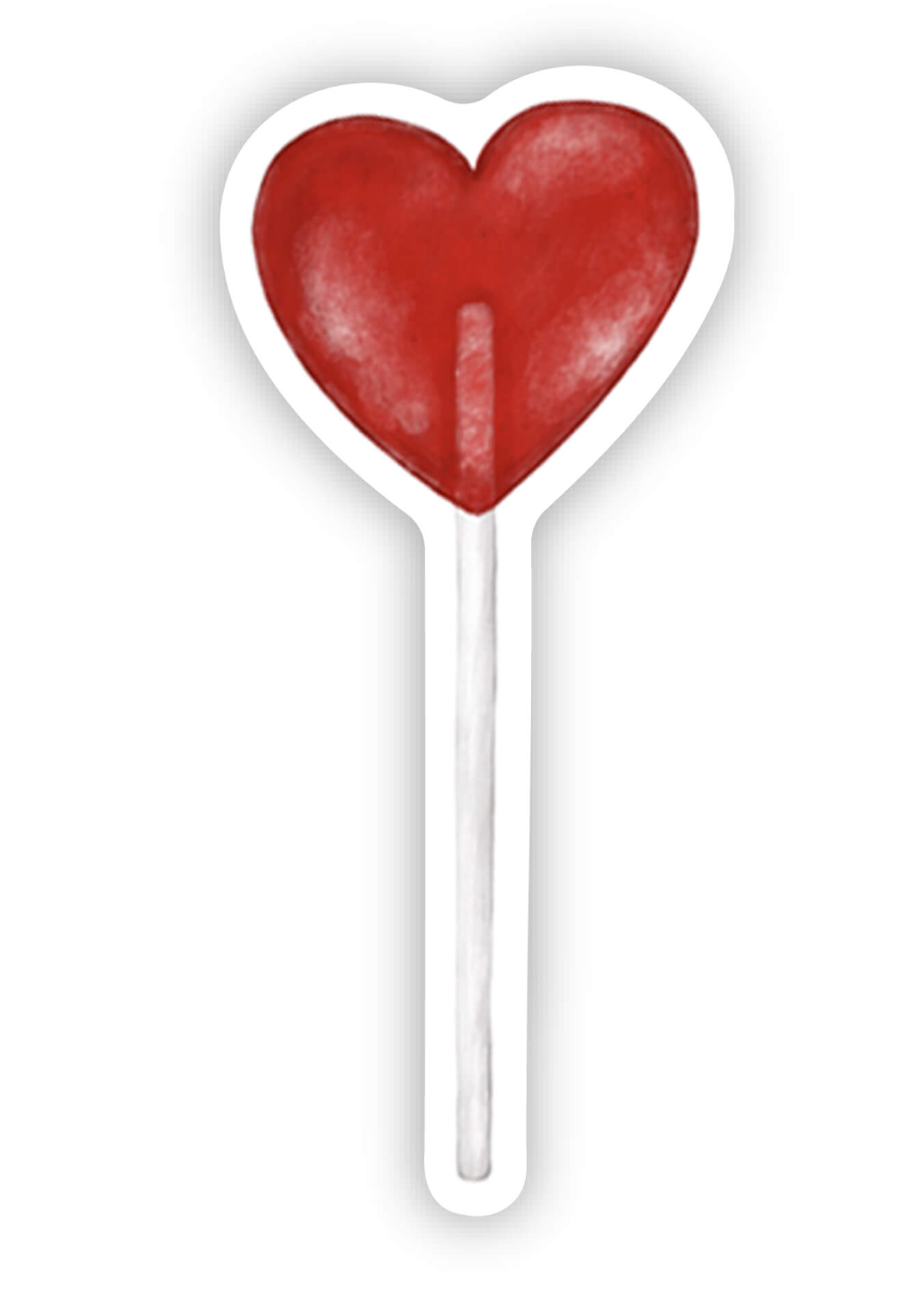 k.Patricia Designs – wholesale Sticker – Vinyl Sticker - Red Heart Lollipop0