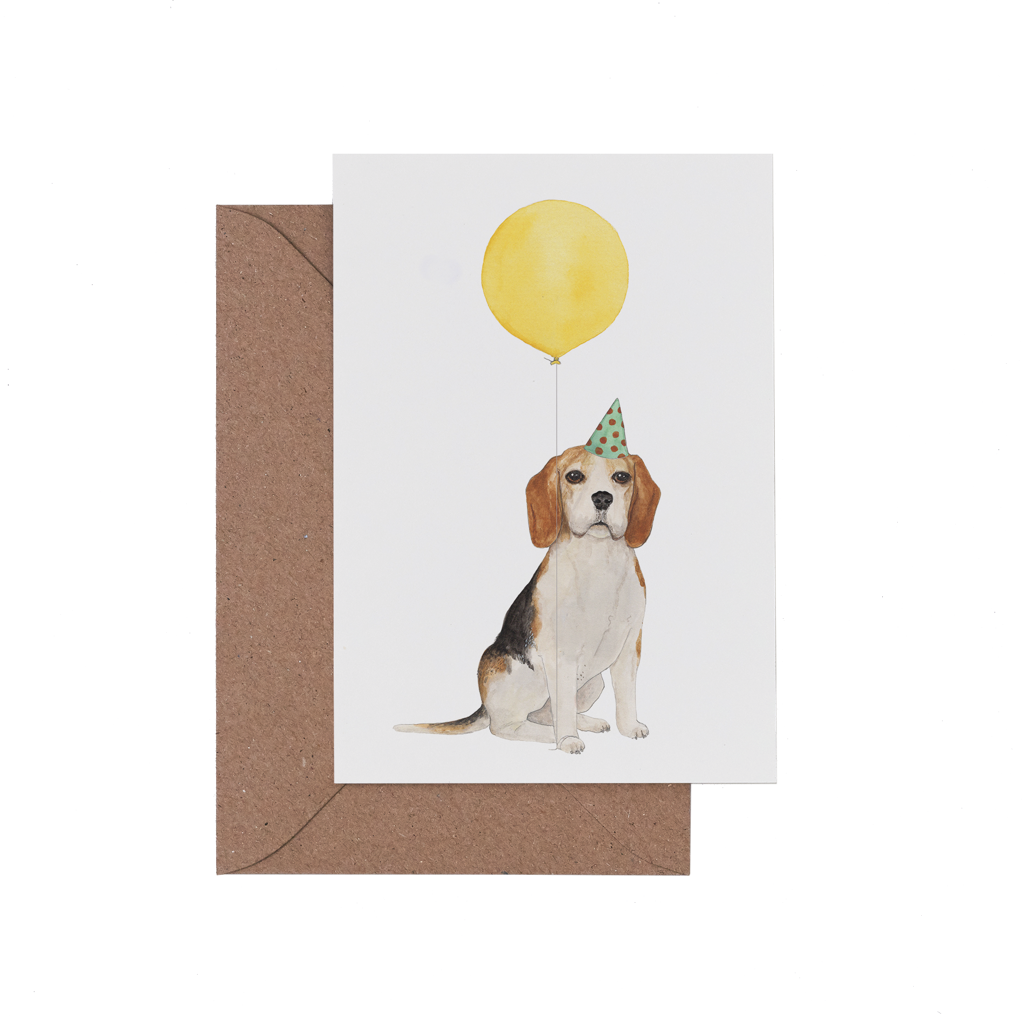 Mister Peebles – Großhandel Geburtstagskarten – Ballon-Tierkarte - Beagle1