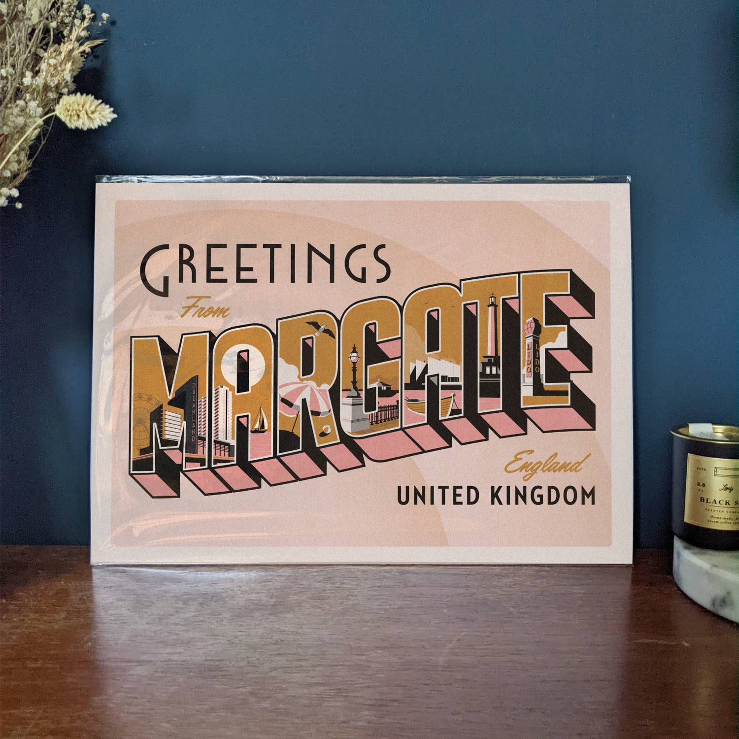 Telegramme Paper Co. – wholesale Art print – Greetings from Margate Giclée Art print6