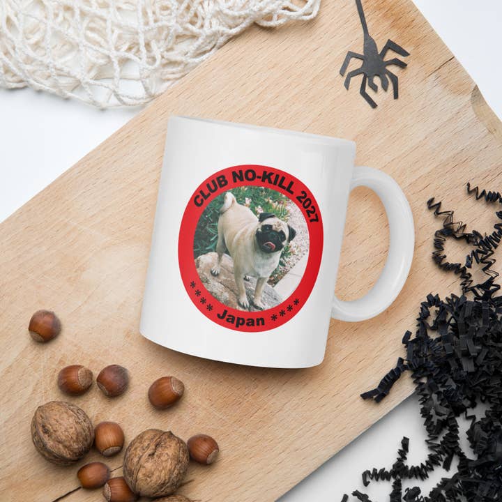 Vinny the Pug Coffee Mugs for wholesale by Pugona Rock Coffee Mugs