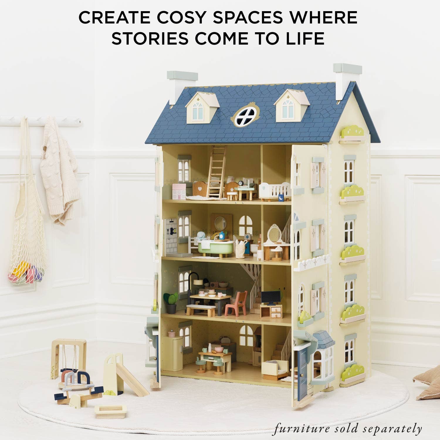 Le Toy Van, Inc. - Wholesale Doll Accessory Kit - Kids - Palace Wooden Dolls House5
