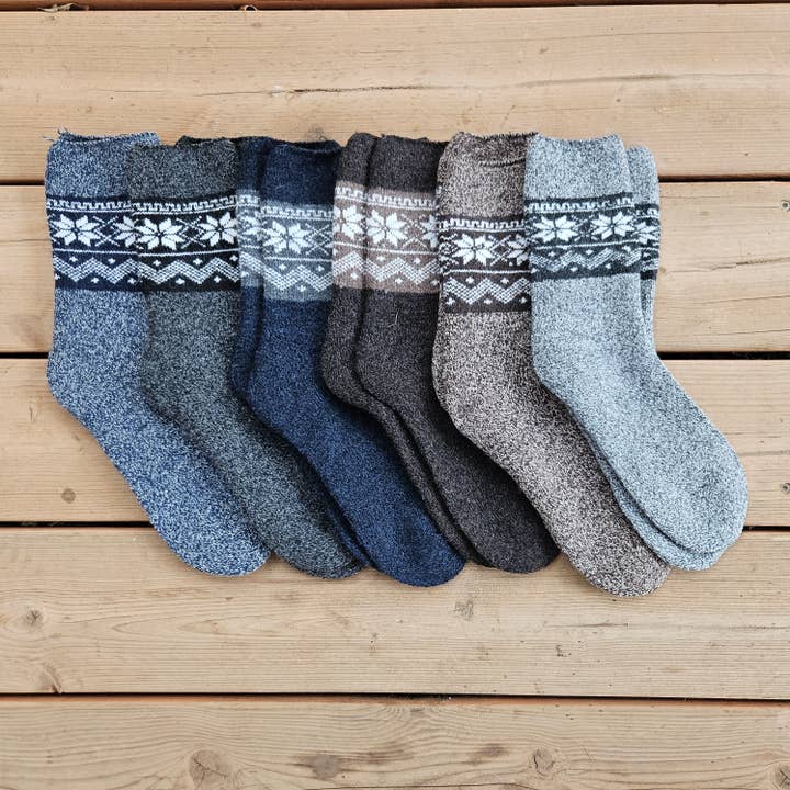 Alpaca uldstrømper - Nordiske strømper i uld Unisex - 39-46 for engroshandel hos NorraVilla