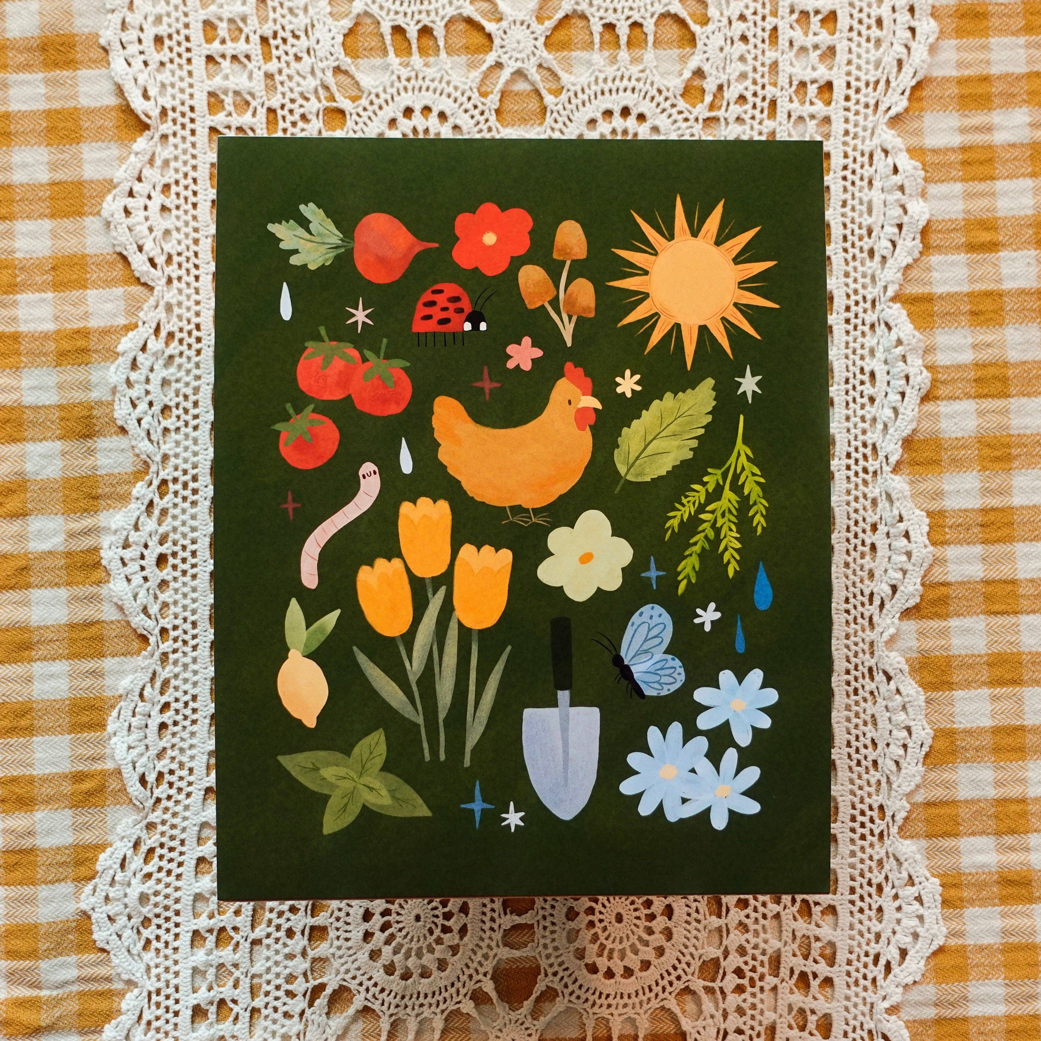 Fun Gal Studio - Wholesale Art Print - Rainbow Garden - Art Print1