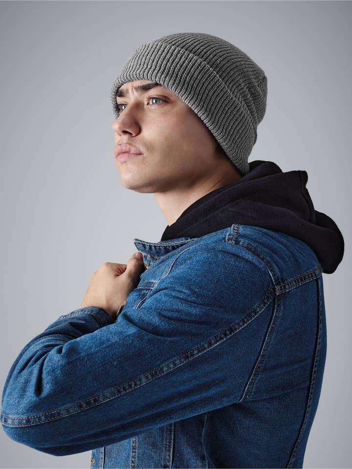 Beechfield Heritage Beanie | Unisex | Manchet | Vintage styling | 14 farver | Én størrelse for engroshandel hos Logo Free Clothing