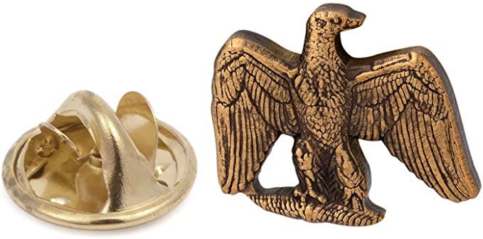 Beclosetoyou - Wholesale Lapel Pin/Button - Bronze Napoleon Bonaparte Imperial Eagle Lapel Pin0