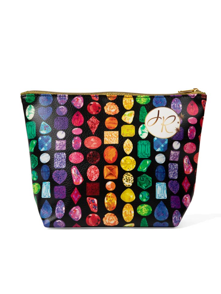 Rainbow Gemstone Makeup Bag for wholesale by Juler's Row