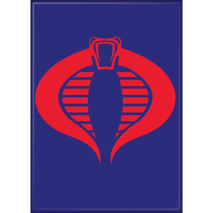 Ata-Boy - Wholesale Magnet - G.I. Joe Cobra Insignia Magnets 2.5" X 3.5"