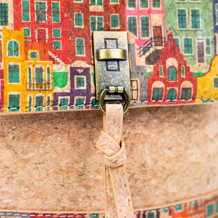 Meninas Bonitas Cork - Wholesale Crossbody Bag - Women's - Natural Cork Women's Crossbody Bag BAG-22927