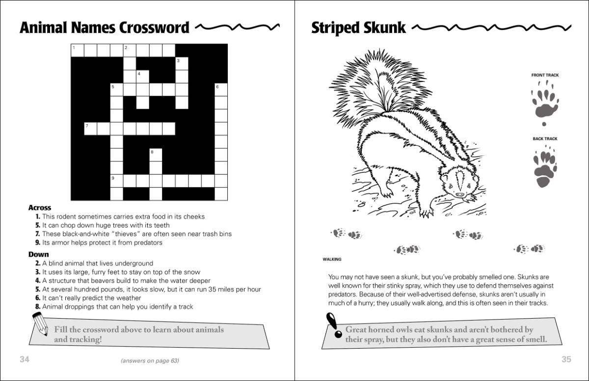 AdventureKEEN - Vente Livre de coloriage – enfant et bébé - Animal Tracks carnet d'activités2