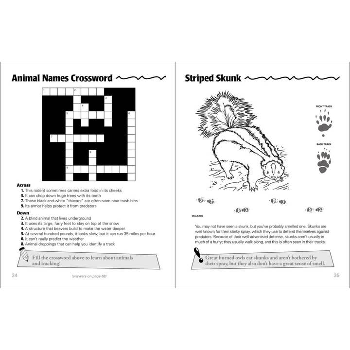 AdventureKEEN - Vente Livre de coloriage – enfant et bébé - Animal Tracks carnet d'activités2