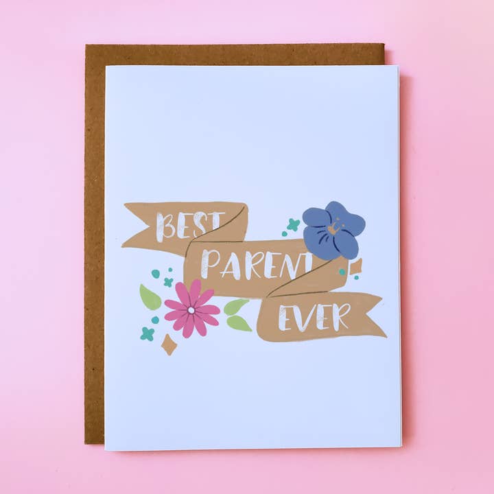 Meilleure carte de bannière pour les parents pour la vente par Little Rainbow Paper Co