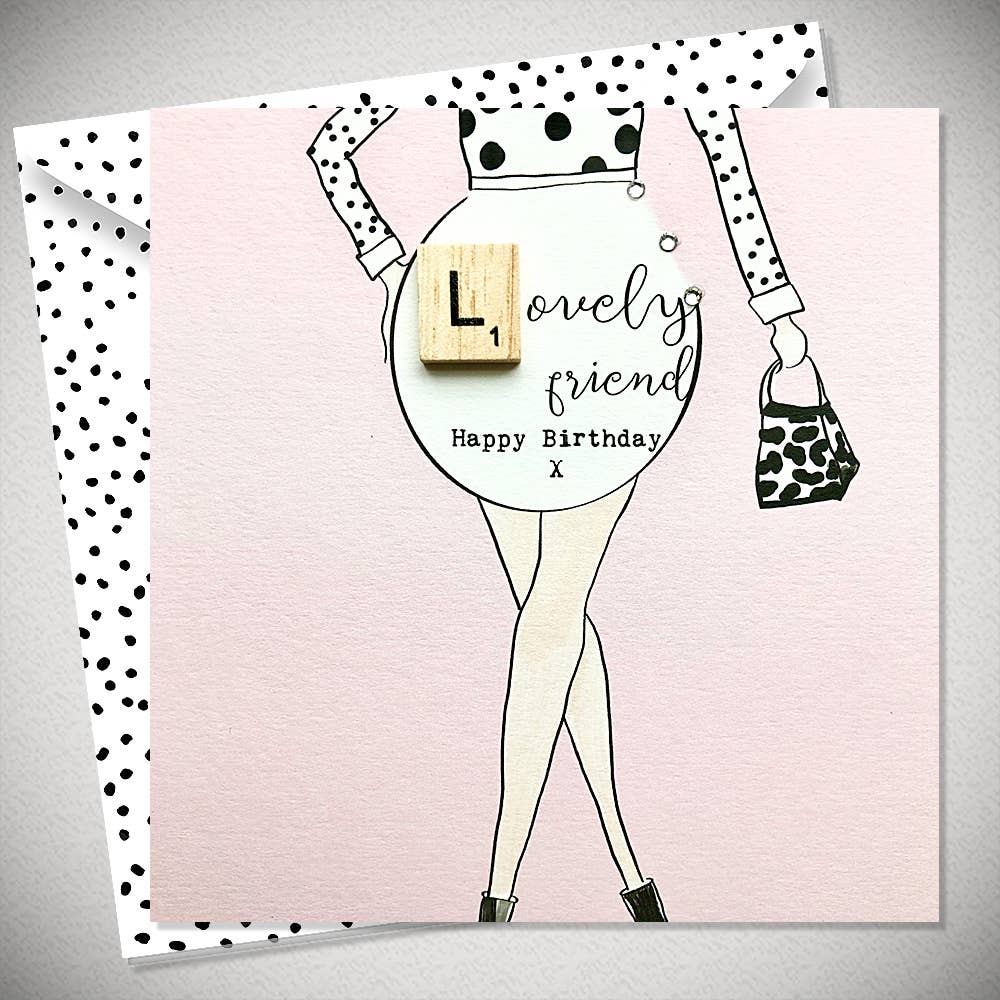 Bexy Boo Ltd – wholesale Birthday card – LOVELY FRIEND0