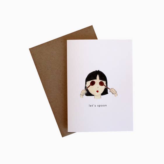 Let's Spoon for wholesale by Cabbage Paper Goods